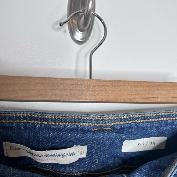 Pilcro And The Letterpress Belted Bootcut Jeans Womens 25 Mid Rise Anthropologie - Picture 4 of 7